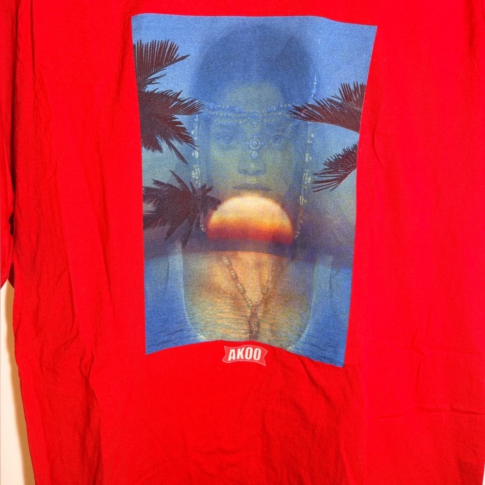 Akoo Streetwear Tunic Red Graphic T-Shirt - Picture 3 of 3